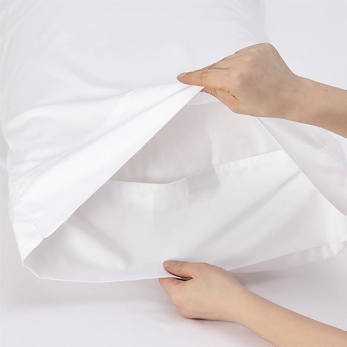 Bedsure Cooling Sheets Twin, Rayon Derived from Bamboo, Cooling Sheets, Breathable & Soft, Deep Pocket Up to 16 Inches, Hotel Luxury Silky Bedding for Hot Sleepers, White