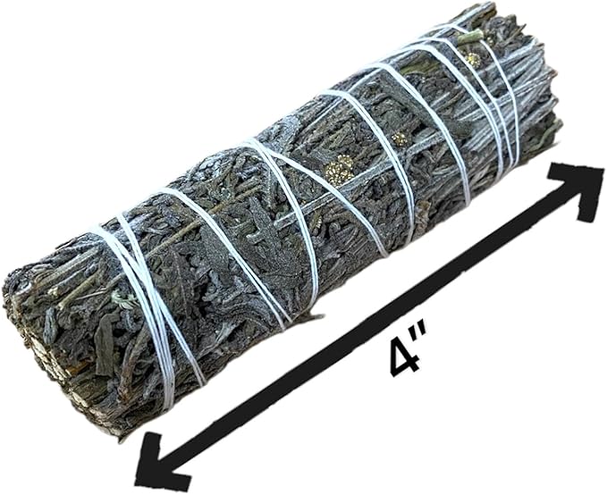 NessaStores 32 Dried Lavender Smudge Sticks, 4 Inch Hand Tied, All Natural, Ethically Sourced for Home Cleansing, Stress Relief, & Clearing Negative Energy. JC-144