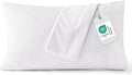 Bedsure Pillow Cases Standard Size Set of 2 - White Brushed Microfiber Pillowcases, Super Soft Pillowcase, Pillow Case Covers with Envelope Closure, Wrinkle, Fade and Stain Resistant, 20x26 Inches