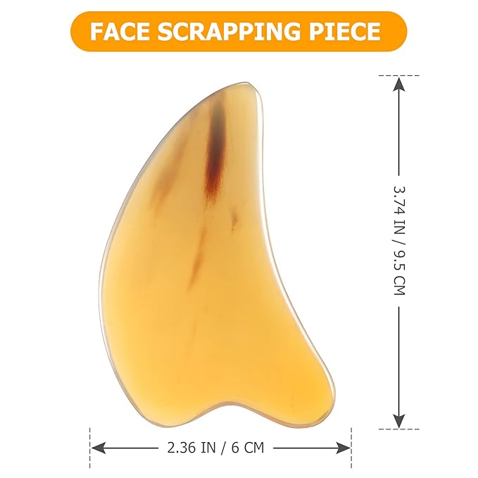 SUPVOX Gua Sha Scraping Massage Tool Natural Buffalo Horn Gua sha Board Therapy Massage Stones Anti Aging Anti Wrinkle