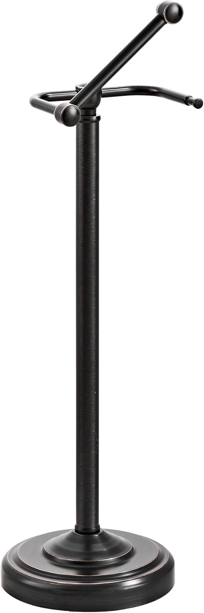 Toilet Paper Holder Stand, Oil Rubbed Bronze Toilet Paper Holder Free Standing, Post Pivoting Design & Stable Weighted Base SUS304 Stainless Steel for Bathroom（Mega Roll）