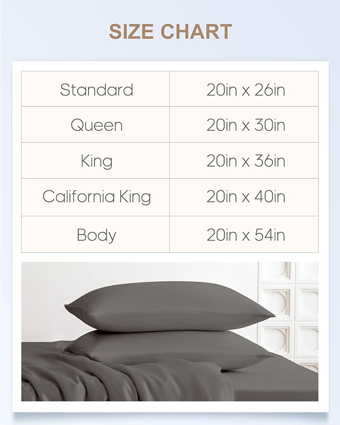 THXSILK 100% Mulberry Silk Pillow Case, Real Silk Pillowcase for Hair and Skin, 22 Momme Hypoallergenic Pillow Cover with Hidden Zipper, 1pc (Dark Gray, Standard 20"x26")