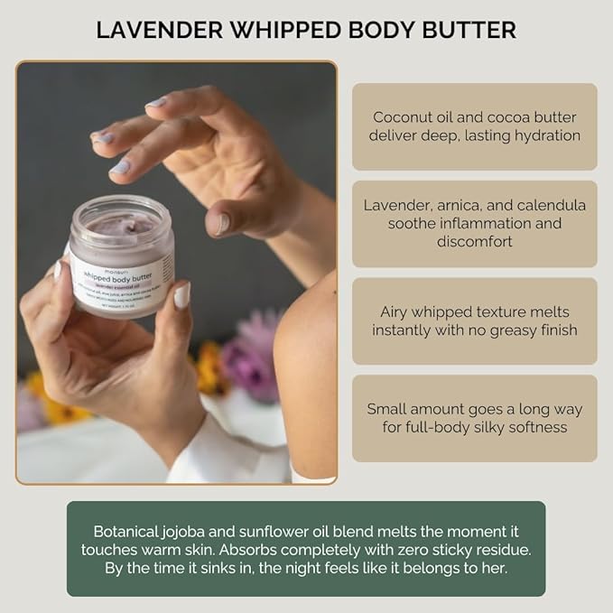 Relaxing Bath Gifts for Mom | Wind-Down Ritual with Lavender Candle, Bath Bomb, Soak, Body Butter, Oatmeal Soap Bar - Mom Birthday Gifts for Women, Self Care Package, Mother's Day Gifts