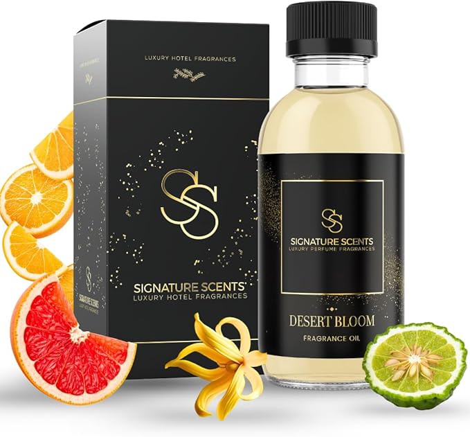 Luxury Hotel Inspired Fragrance Oils for Diffusers (4.05 Fl Oz, Desert Bloom)