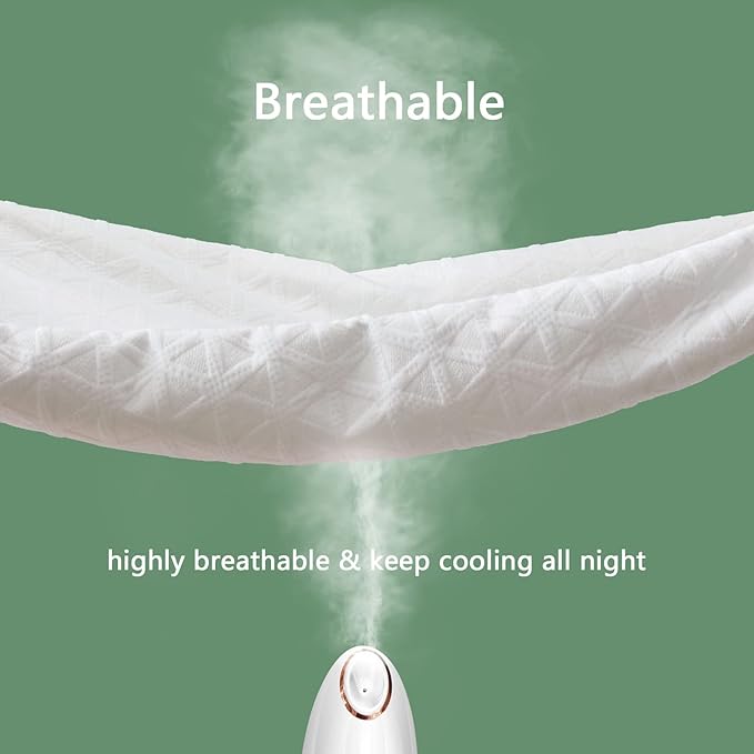 Premium Waterproof Mattress Protector California King Size, Breathable Bed Cover 3D Air Fabric Cooling Mattress Pad Cover Smooth Soft Noiseless Washable, 8''-21'' Deep Pocket (White)