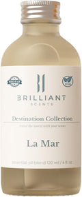 Brilliant Scents La Mar Fragrance Oil 120ml - Premium Diffuser Oil for Home, Office, Hotels - Long Lasting, Plant-Based, Meets IFRA Standards, USA-Made - White Tea, Ginger, Musk