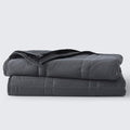 Baloo Weighted Blanket for Adults 15 lb (Midnight, 60"x80") | Cool & 100% Cotton | Machine Washable & Dryer Safe | Glass Microbead Fill