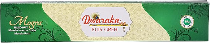 Dwaraka - Incense Sticks - Mogra/Arabian Jasmine, 100 Sticks, All Natural, Chemical Free