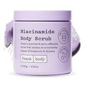 frank body Niacinamide Body Scrub | Fights Breakouts & Dryness | Exfoliating Body Scrub | Berry Extracts & Green Tea | Berry Scent | Vegan & Cruelty Free | 250g / 8.82 oz