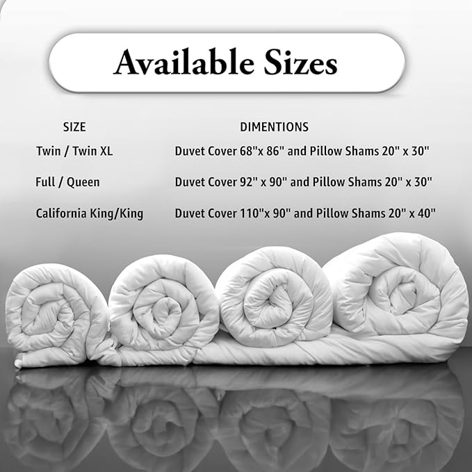 Cal King Duvet Cover 1 Piece 1000 Thread Count 100% Egyptian Cotton Long Staple Quilt Cover King Size, Silky Soft, Breathable with Hidden Zipper Closure Duvet Cover (Ivory)