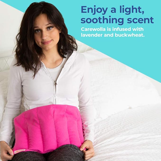 Lavender Dream Ultimate Comfort Wrap: Buckwheat Hot/Cold Therapy Pad, 9x22 Multi-Purpose Pain Relief, Made in USA
