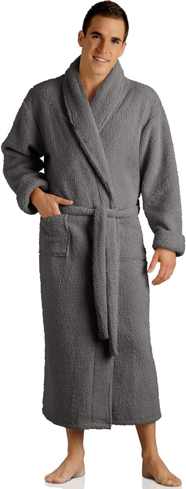 Plush Microfiber Fleece Robe | Super Soft & Warm | Lightweight | Full Length