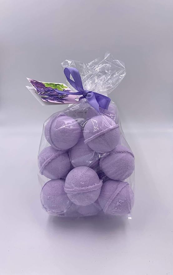 SpaPure LAVENDER MINT Bath Bomb -14 Bath Fizzies with Shea Butter, Ultra Moisturizing (12 Oz) ...Great for Dry Skin (Lavender Mint)