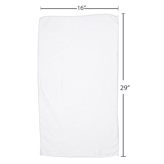 Fromm Softees Microfiber Salon Hair Towels for Hairstylists, Barbers, Spa, Gym in White, 16" by 29", 10 count Perfect Hair Care Towel for Drying Curly, Long, Wavy Hair