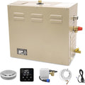 Steam shower generator,9kw Household-Commercial,Steam shower generator kit, with self-draining system,Temperature adjustable 95-131°F,Applicable space 315～350ft3(9KW)
