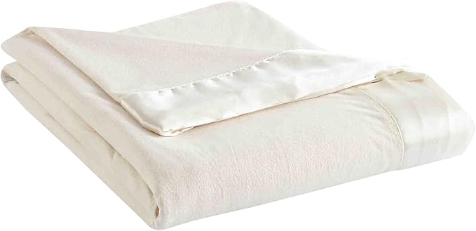 Thermee Micro Flannel Twin Size Blankets, Lightweight All Seasons Cozy Blanket, Throw Blankets for Home and Living Room, Comfy & Soft Blanket for Couch, Machine Wash, No Pilling - Sand