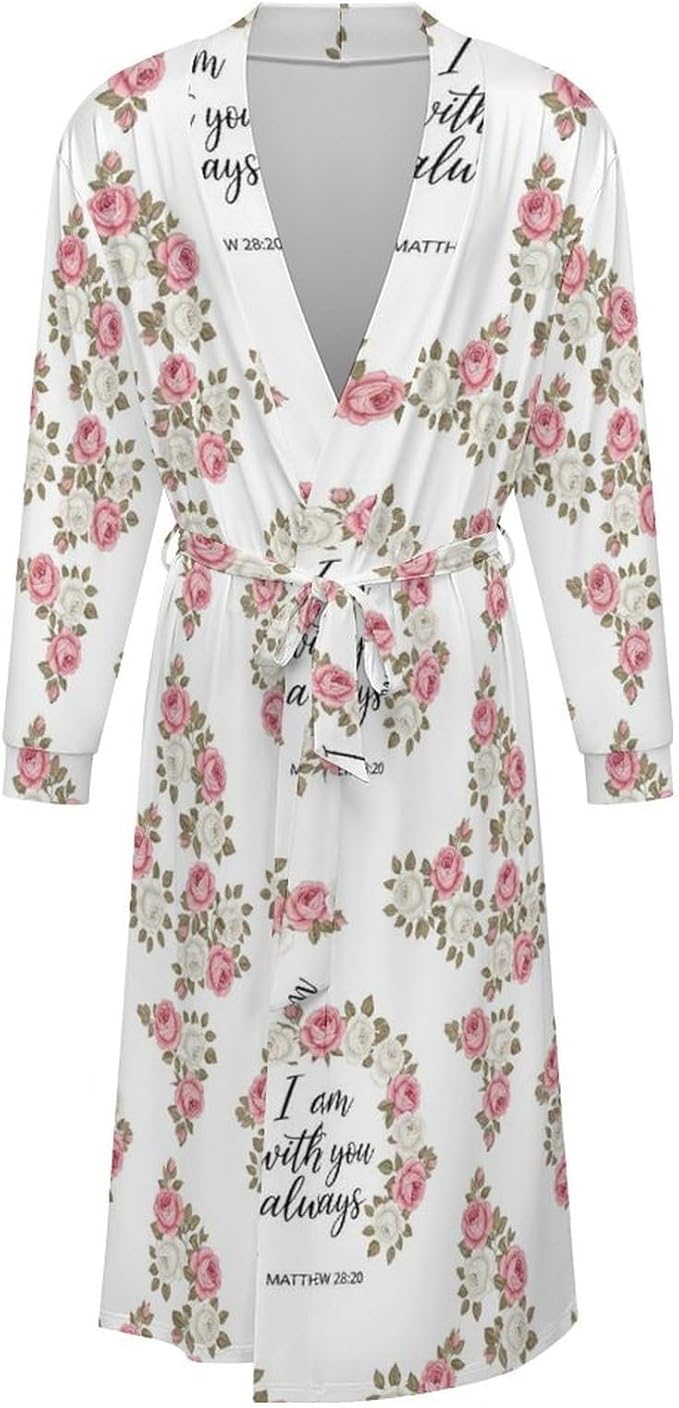 Soft Robes for Women Lightweight Kimono Bathrobe Full-Length Loungewear