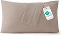 Bedsure Pillowcases Standard Size Set of 2 - Khaki Standard Pillow Cases 2 Pack 20 x 26 inches, Brushed Microfiber, Pillow Case Covers with Envelope Closure