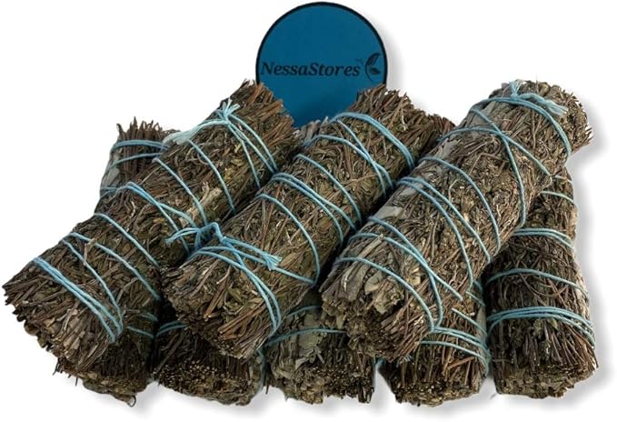 NESSASTORES - White Sage + Thyme Smudge Incense 4" Bundle #JC-180 (90 pcs)