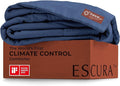 ESCURA Tw® Climate Control Comforter, Twin/Twin XL, German Patented PCM Down Alternative All-Season Design for Hot Sleepers & Night Sweats, Bamboo Lightweight Breathable Hypoallergenic Blanket
