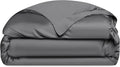 Cozy Earth Luxury Duvet Cover King - 100% Viscose from Bamboo - Ultra-Soft, Cooling & Lightweight Duvet Cover - Temperature-Regulating Bedding with Concealed Zip & Interior Snap Closures - Charcoal
