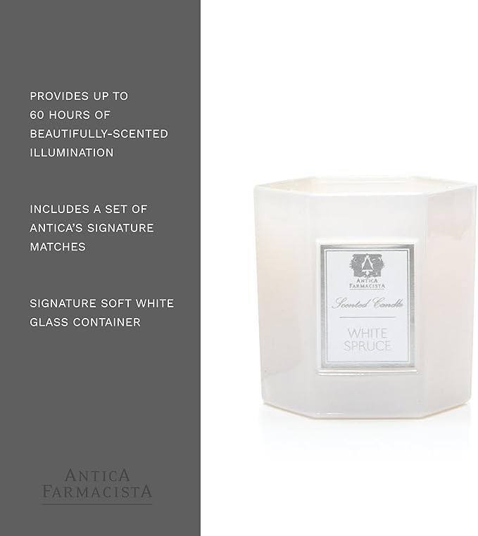 Antica Farmacista Three-Wick Candle - Decorative Home Candle - Long-Lasting & Premium Scented - Luxury Gift - White Spruce, 9 oz