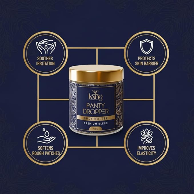 KXNG Hydrating Shea Body Butter, Whipped Moisturizer for Dry Skin, Nourishing Body Cream for Daily Use, Unisex, Cruelty-Free Skincare