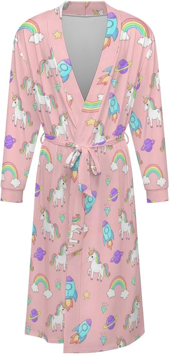 Soft Robes for Women Lightweight Kimono Bathrobe Full-Length Loungewear