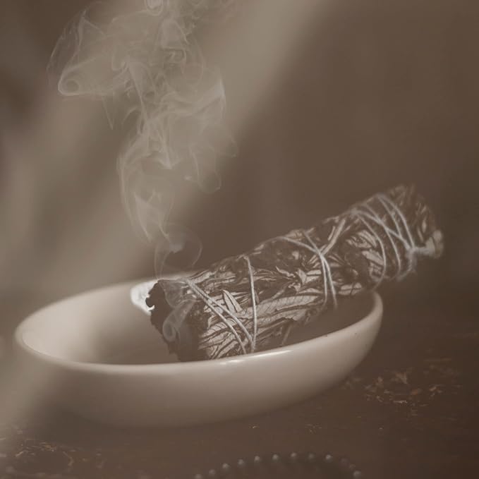 Ancient VEDA 6" White Sage Smudge Sticks for Cleansing House, Meditation, Yoga, Negative Energy Cleanse, and Smudging with Starter Guide | 6 Inch Organic California White Sage Bundles (3 Pack)