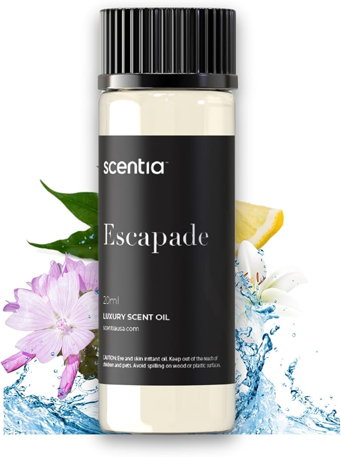 Scentia Hotel Diffuser Oil Inspired by 5-Star Hotel Scent - 20 mL 0.67 fl oz - Aromatherapy Fragrance Oil Inspired by 5 Star Hotel - Escapade, Thanksgiving Gift