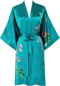 women's 100% silk kimono, short bathrobe pajamas, kimono pajamas