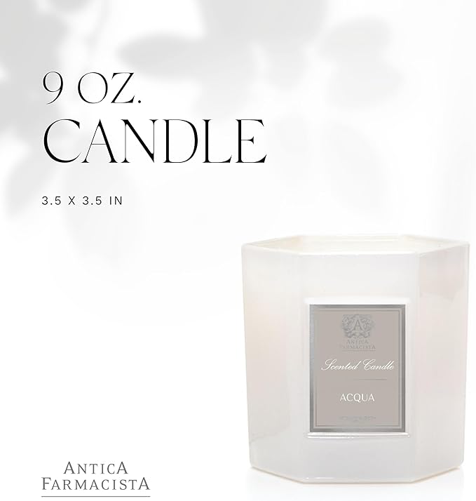 Antica Farmacista Luxury Scent Candle - Decorative Home Candle - Long-Lasting & Premium Scented - Luxury Gift - Acqua, 9 oz