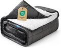 Weighted Blanket 30 lbs, 104x88 inches - Thick, Warm Heavy Blanket for Couple, Fluffy Sherpa Fleece for Bed, Soft, Fuzzy King Size