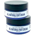 Yellow Bird Foot Cream - 2 Pack (Travel Size) Natural Dry Feet Repair Balm for Cracked Heels & Calloused Toes. Extra Moisturizing Salve with Tea Tree & Peppermint Oil