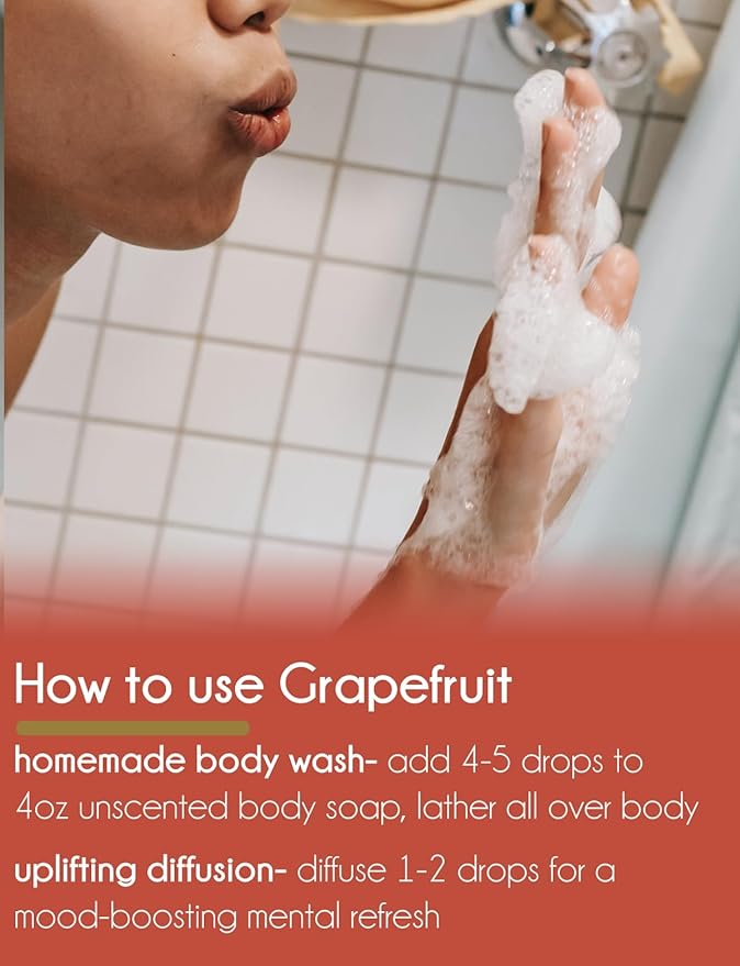 Grapefruit Essential Oil - 16 fl oz - Aluminum Bottle - 100% Essential Oil - GreenHealth