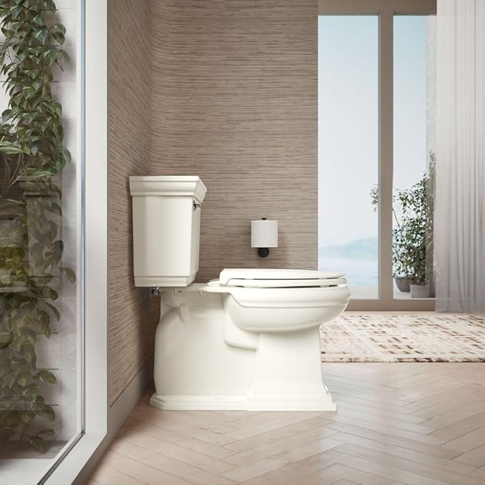 KOHLER CACHET® Nightlight Soft Close Toilet Seat Elongated, ReadyLatch®, Grip-Tight Hardware, Biscuit