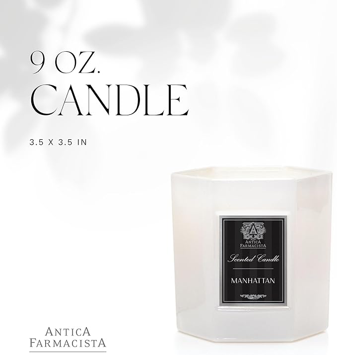 Antica Farmacista Luxury Scent Candle - Decorative Home Candle - Long-Lasting & Premium Scented - Luxury Gift - Manhattan, 9 oz