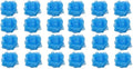 24 Blue Bath or Shower Sponge Loofahs Pouf Mesh Wholesale Bulk Lot