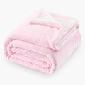 SOCHOW Sherpa Fleece Throw Blanket, Double-Sided Super Soft Luxurious Plush Blanket Throw Size, Light Pink, 50x60 inches