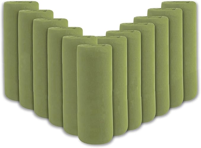 (24 Pack) Bulk Fleece 50x60 Throw Blankets for Wedding Favors, Homeless Women, Men, Homes, Bed, Sofa, Couch, Office, Pet Blankets, Travel | Soft Warm Lightweight Throw Blankets in Bulk (Green)