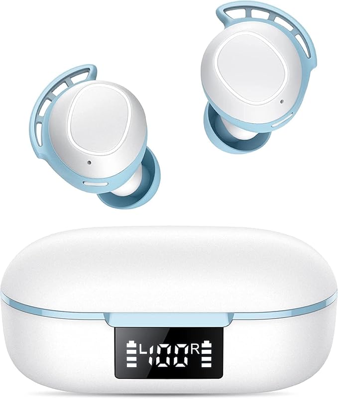 Tiksounds Ear Buds Mini Wireless Earbuds, Bluetooth 5.3 Headphones Bass Stereo, 60H Playtime Noise Cancelling Earbuds with 4 Mic, IP8 Waterproof Lightweight in Ear Earphones for Running/Workout