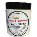 Beef Tallow & Magnesium Body butter - Grass Fed and Finished beef tallow Magnesium Cream- Handmade moisturizer for Cracked, Dry, Itchy skin- eczema cream- diaper rash (SANDALWOOD VANILLA)