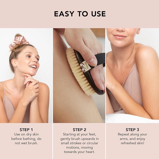 Kitsch Dry Brushing Body Brush & Hair Scalp Massager