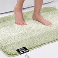 GORILLA GRIP Ultra Soft Plush Bathroom Rugs with Textured Rubber Backing, Absorbent Quick Dry Bath Mat, Machine Washable Shower Mats, Home Décor Accessories Bathmat Rug Essentials, 30 x 18 Sage
