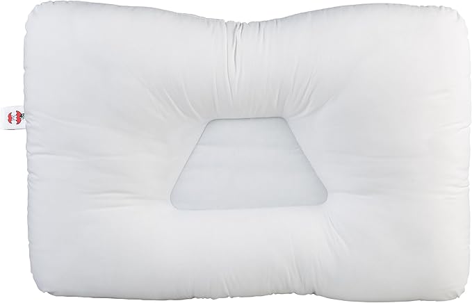 Core Products Tri-Core Natural Cervical Support Pillow for Neck Pain Organic Cotton Shell, Great Gift for Back and Side Sleepers, Petite, Gentle