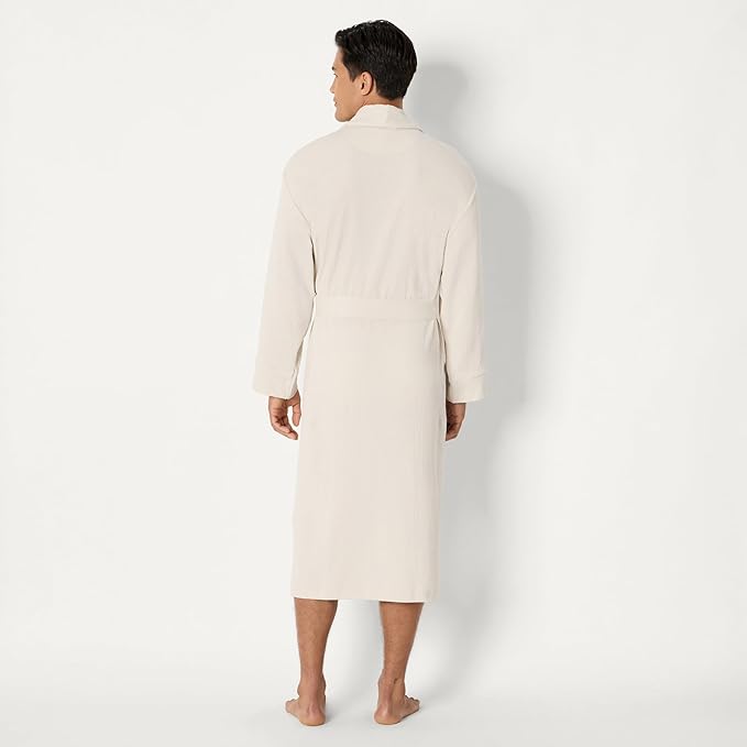 Amazon Essentials Mens Lightweight Waffle Bathrobe (Available in Big & Tall)