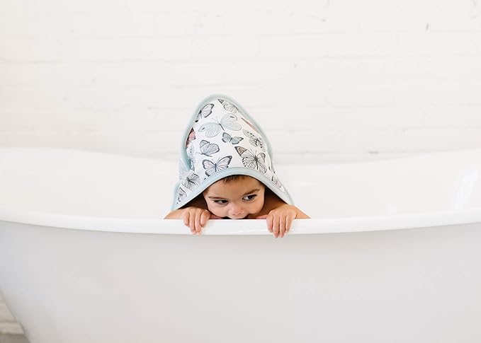 Copper Pearl Premium Knit Hooded Bath Towel with Terry Cloth Interior Dot