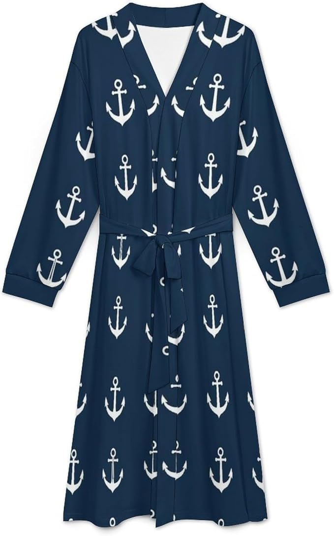 Soft Robes for Women Lightweight Kimono Bathrobe Full-Length Loungewear