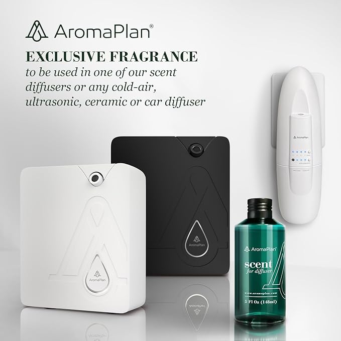 AromaPlan Hotel Scents November Season 5 Fl Oz (148ml), Home Luxury Aroma & Hotel Fragrance Diffuser Oil- Hotel Diffuser Oil for Aromatherapy- USA Made, Bigger Bottle, Bolder Aroma & Longer Lasting