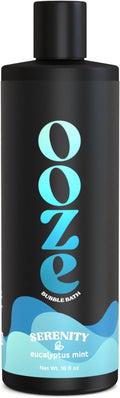 OOZE Eucalyptus Mint Bubble Bath (473ml) - Bubble Bath for Women Relaxing, Clean, Crisp & Refreshing - Self-Care & Wellness - Zero Parabens, Cruelty-Free, Made in The USA